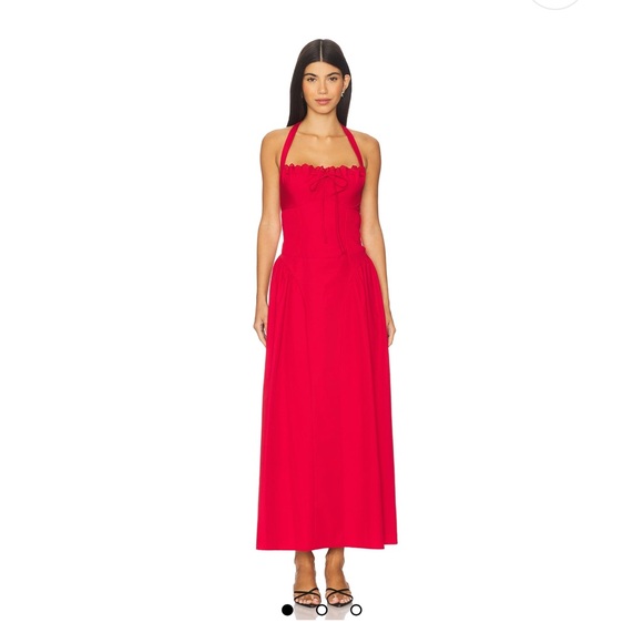 Revolve More To Come Danniela Maxi Dress Red Size M NWT - Picture 3 of 9